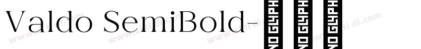 Valdo SemiBold字体转换